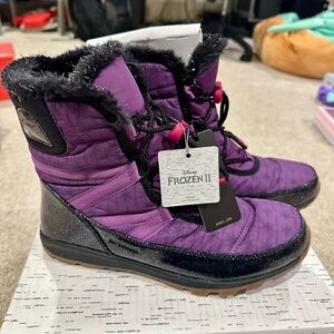 Sorel Frozen 2 Ana Purple and Black Winter Boots
